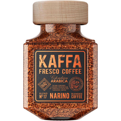 Кофе Kaffa Fresco Narino растворимый натуральный сублимированный, 100г