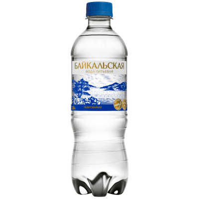 Вода Байкальская питьевая газированная, 500мл