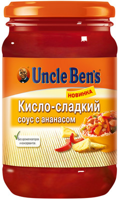 Соус Uncle Bens кисло-сладкий с ананасом, 210мл