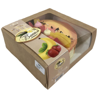 Торт Ваниль клубника-банан, 550г