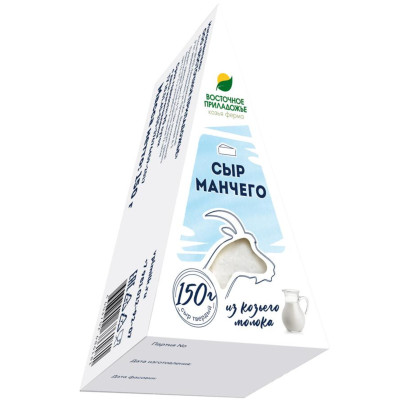 Сыр Восточное Приладожье Манчего из козьего молока классический 45%, 150г