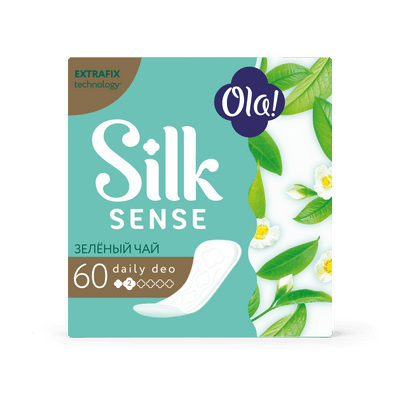 Прокладки ежедневные Ola! Silk Sense Daily Deo Зелёный чай ароматизированные, 60шт