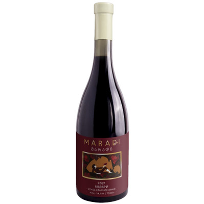 Вино Maradi Saperavi Qvevri красное сухое 12.5%, 750мл
