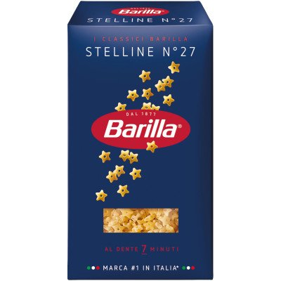 Макароны Barilla Stelline n.27 из твёрдых сортов пшеницы, 450г