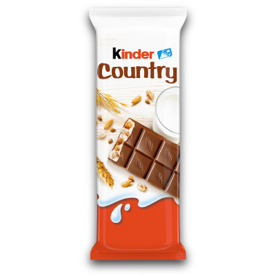 Шоколад молочный Kinder Chocolate Country со злаками, 23.5г