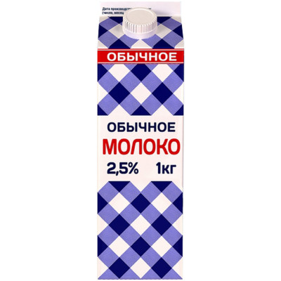 Молоко Хладокомбинат Обычное питьевое пастеризованное 2.5%, 1л