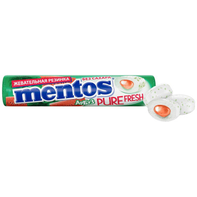 Жевательная резинка Mentos Pure Fresh Арбуз, 15.5г