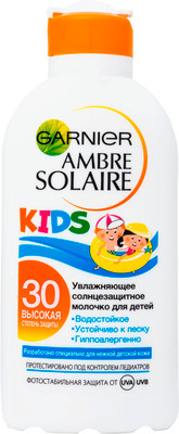 Молочко солнцезащитное детское Garnier Ambre Solaire Kids Spf 30+, 200мл