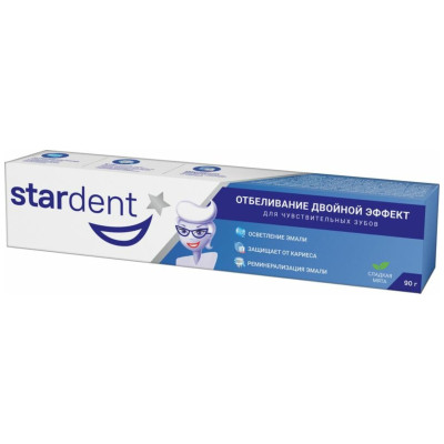 Зубная паста Stardent Micellral Formula&Active Oxigen отбеливающая, 90мл
