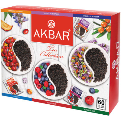 Набор подарочный Akbar 6 видов в пакетиках, 60x1.75г
