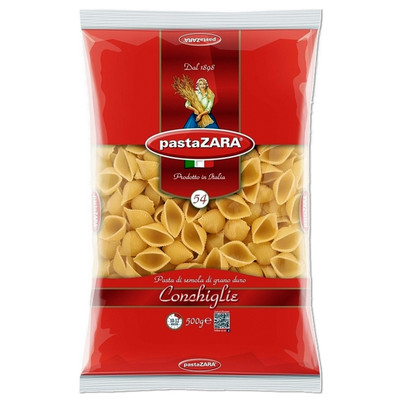 Макароны Pasta Zara Conchiglie № 54 группа А, 500г