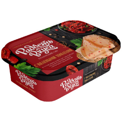 Сыр Радость Вкуса с вялеными томатами пастообразный плавленый 45%, 180г