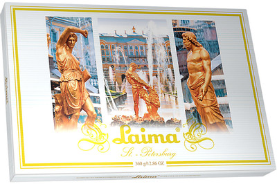 Конфеты Laima St.Petersburg ассорти в тёмном шоколаде, 360г