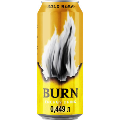 Энергетический напиток Burn Gold Rush, 449мл