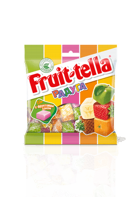 Конфеты Fruittella Радуга жевательные с фруктовым соком, 70г