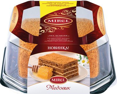 Торт Mirel Медовик со сметанным кремом, 550г