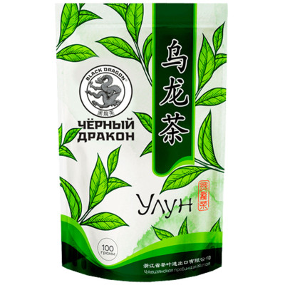 Чай Чёрный Дракон Улун зелёный высший сорт листовой