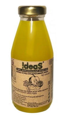 Сок Ideas яблоко-огурец-сельдерей-лимон-имбирь восстановленный, 330мл