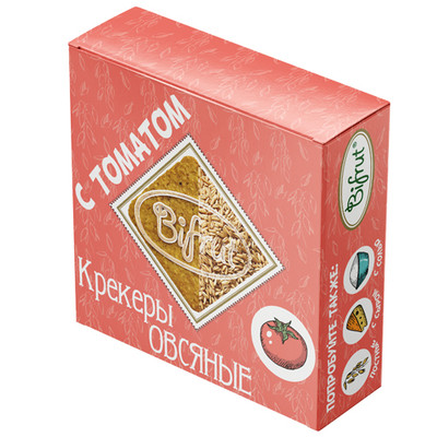 Крекер Bifrut овсяный с томатом, 210г