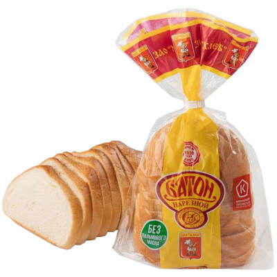 Батон ЗАО Хлеб нарезной тверской, 200г