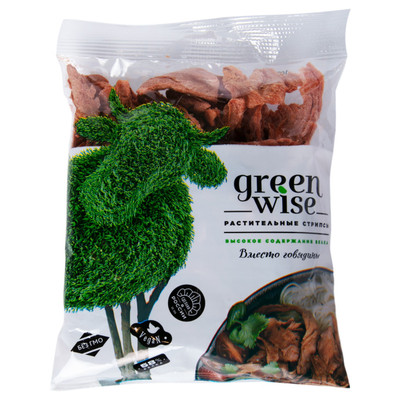 Стрипсы растительные Greenwise Протекс-М говядина, 150г