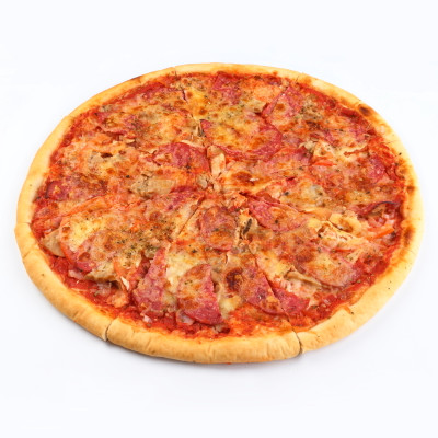 Пицца Неаполитанская с салями и грудинкой, 800г