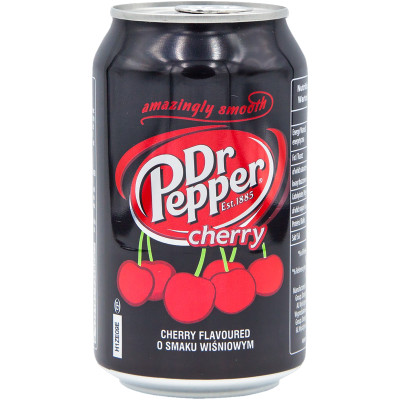 Напиток Dr.Pepper Cherry безалкогольный газированный, 330мл