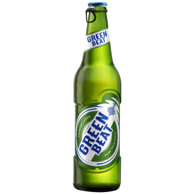 Пиво Greenbeat светлое пастеризованное 4.6%, 450мл