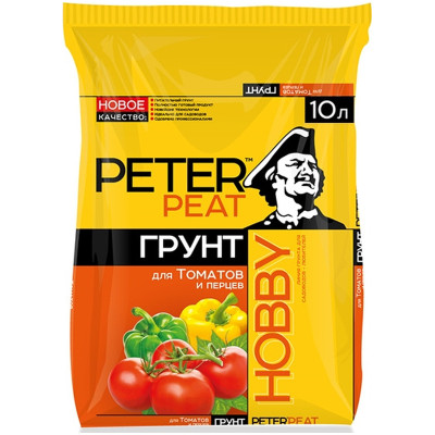 Грунт Peter Peat Hobby Для томатов и перцев, 10л