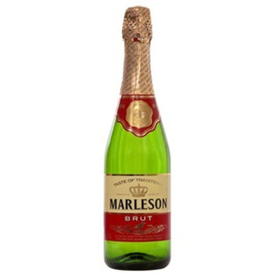 Шампанское Marleson Российское белое сухое, 750мл