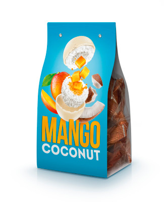 Конфеты Tropical Paradise кокосовые с начинкой манго, 140г