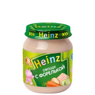 Пюре Heinz овощи с форелькой с 8 месяцев, 120г