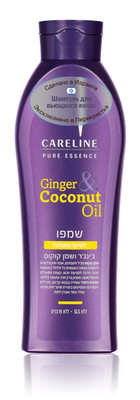 Шампунь Careline Pure Essence для вьющихся волос имбирь и кокосовое масло, 600мл