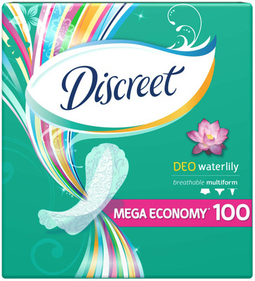 Прокладки ежедневные Discreet Deo water lily multiform, 100шт