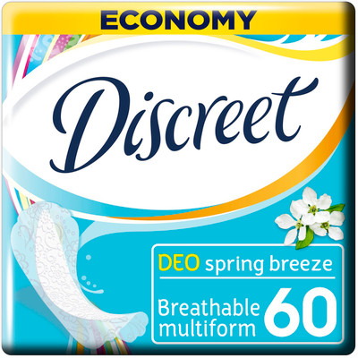 Прокладки ежедневные Discreet Deo spring breeze multiform, 60шт