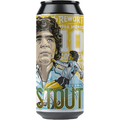 Пивной напиток Rewort Brewery Diego M. Stout 5 тёмный нефильтрованный 6.9%, 500мл