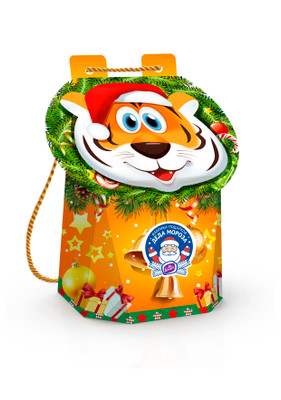 Подарок новогодний Konti Рюкзачок-тигрёнок, 500г