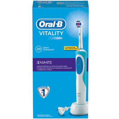 Зубная щётка Oral-B 3D White Vitality электрическая D12.513/тип 3709