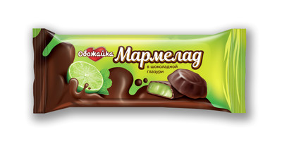 Мармелад Обожайка в шоколадной глазури, 100г