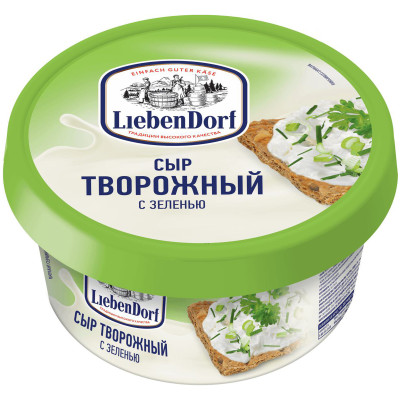 Сыр творожный Liebendorf с зеленью 70%, 140г