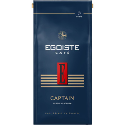 Кофе Egoiste Captain натуральный жареный в зёрнах, 250г