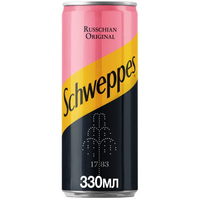 Напиток газированный Schweppes Рашн Ориджинал, 330мл