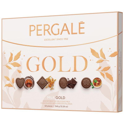 Набор конфет Pergale Gold из молочного шоколада, 348г