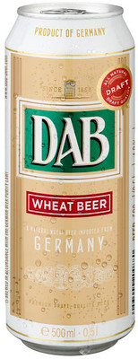 Пиво Dab Пшеничное светлое нефильтрованное 4.8%, 500мл