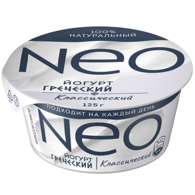 Йогурт Neo Греческий Классический 2%, 125г