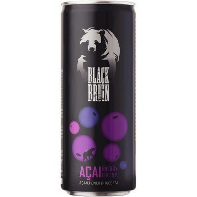 Энергетический напиток Black Bruin Acai, 250мл