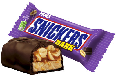 Батончик шоколадный Snickers Minis Dark