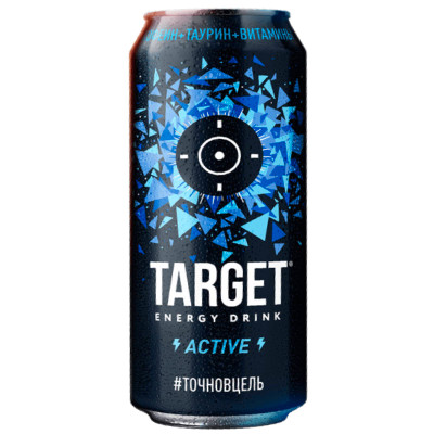 Энергетик Target Active безалкогольный газированный, 450мл
