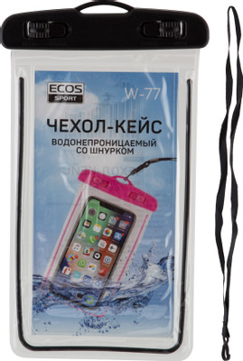 Чехол-кейс ECOS водонепроницаемый со шнурком
