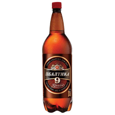 Пиво Балтика №9 крепкое 8%, 1.5л